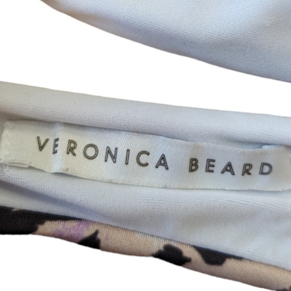 Veronica Beard Celeste Bikini Swim Top Lilac Multi Leopard Print XS - Picture 6 of 6